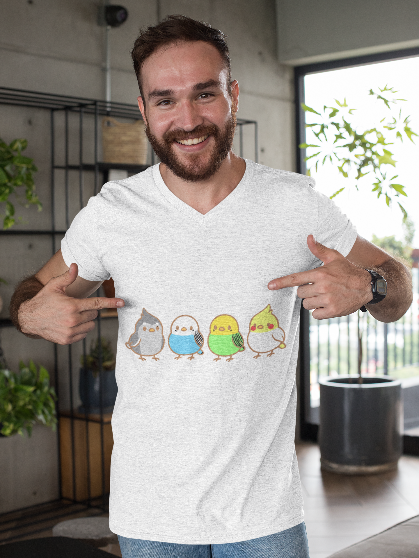 Chirpy Flock Bird T-Shirt – Cute Tee for Animal Lovers