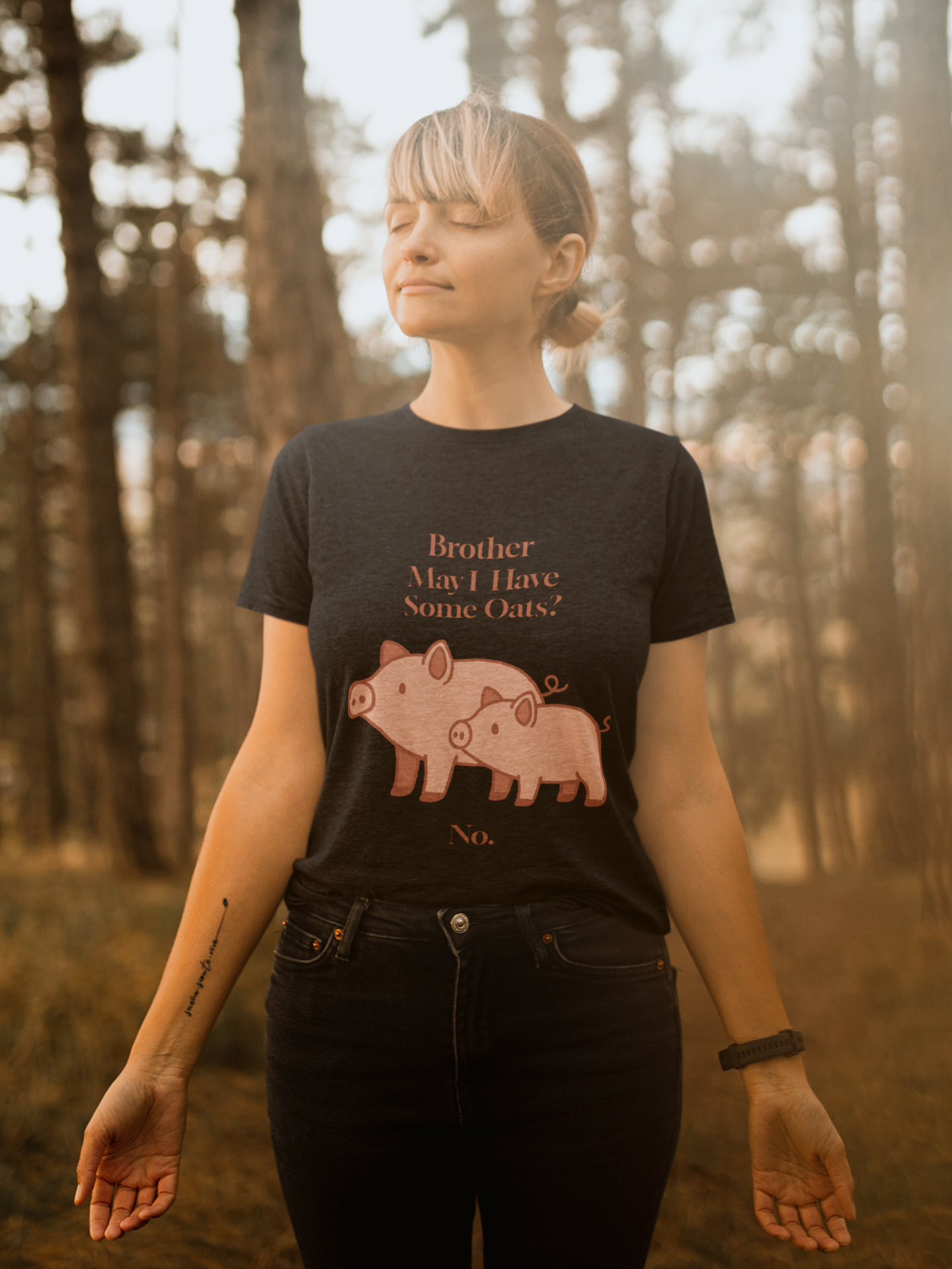 Brother May I Have Some Oats T-Shirt – Funny Viral Pig Meme Tee
