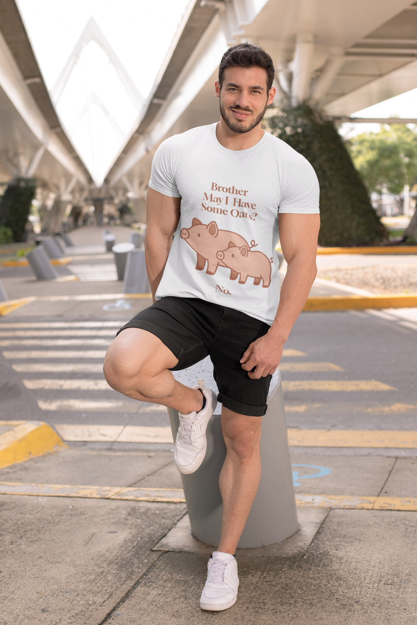 Brother May I Have Some Oats T-Shirt – Funny Viral Pig Meme Tee