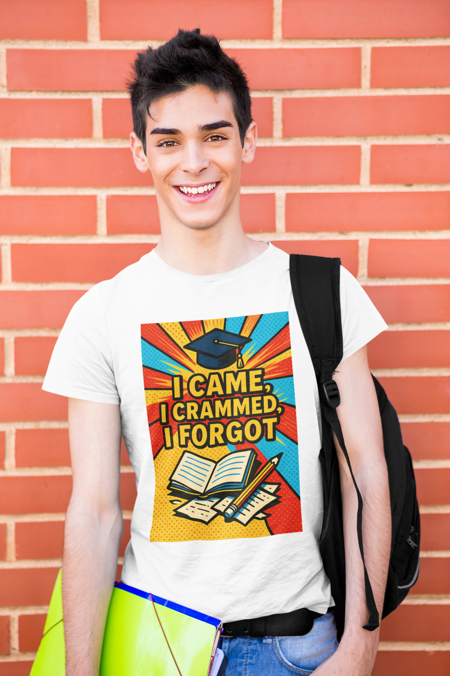 I Came, I Crammed, I Forgot T-Shirt | Funny Exam & Graduation Tee