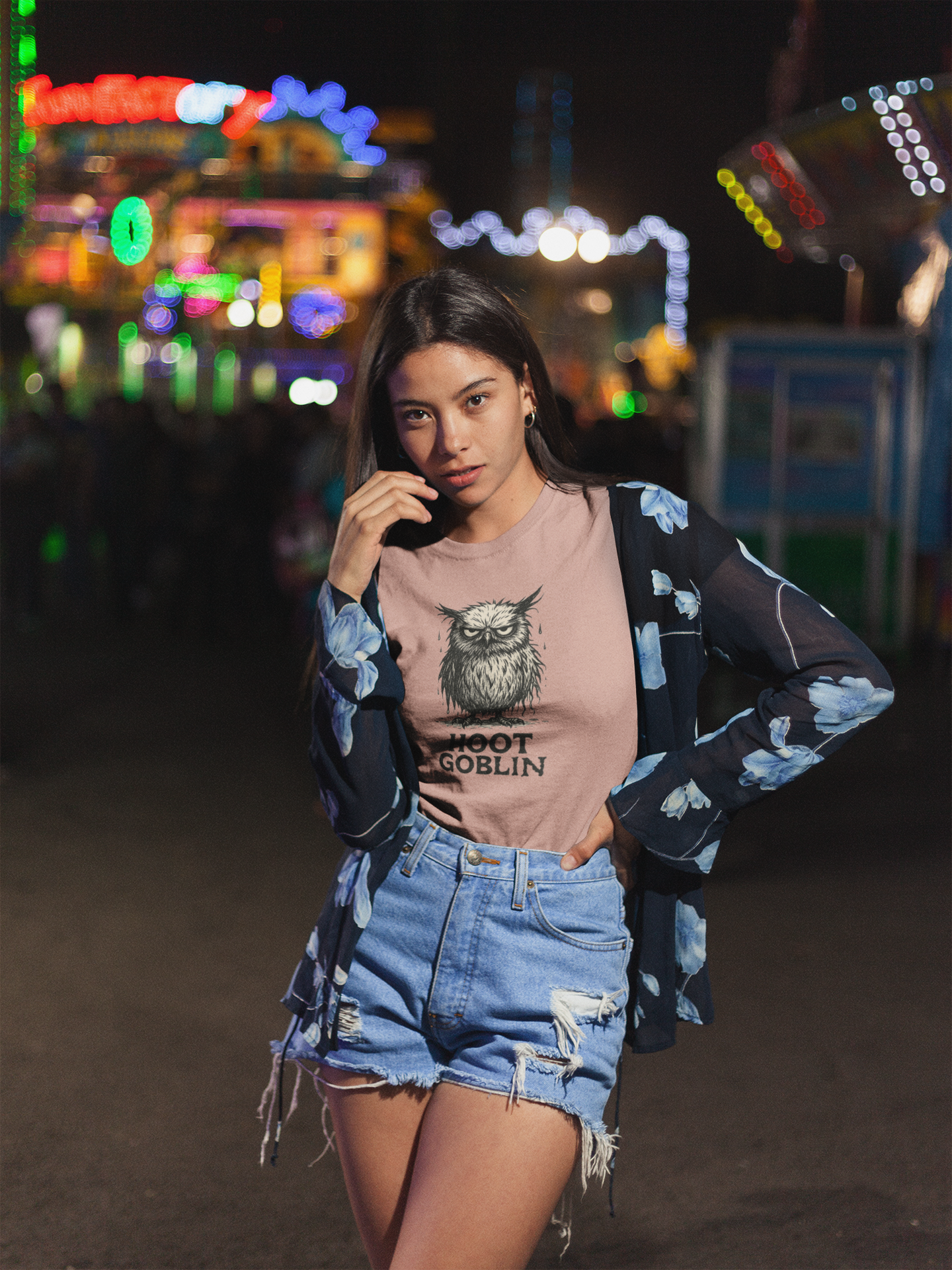 Hoot Goblin T-Shirt – Funny Owl Tee for Night Owls & Mischief Makers