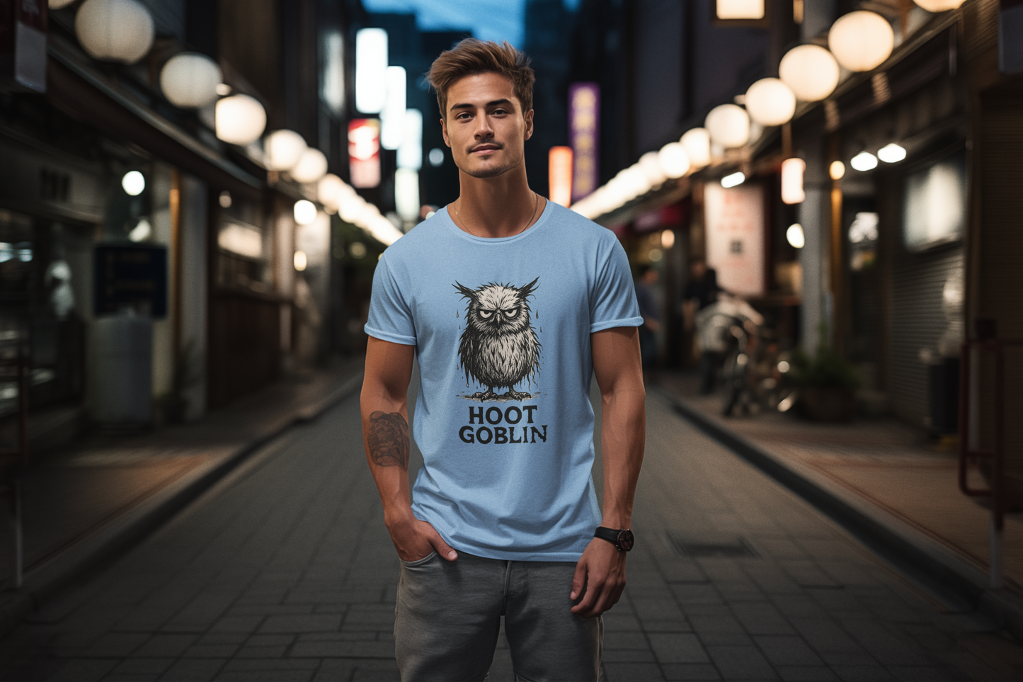 Hoot Goblin T-Shirt – Funny Owl Tee for Night Owls & Mischief Makers