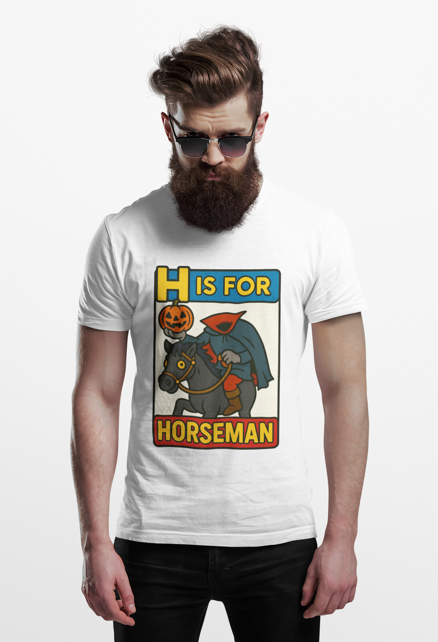 H Is for Horseman Shirt – Headless Horseman Halloween Tee