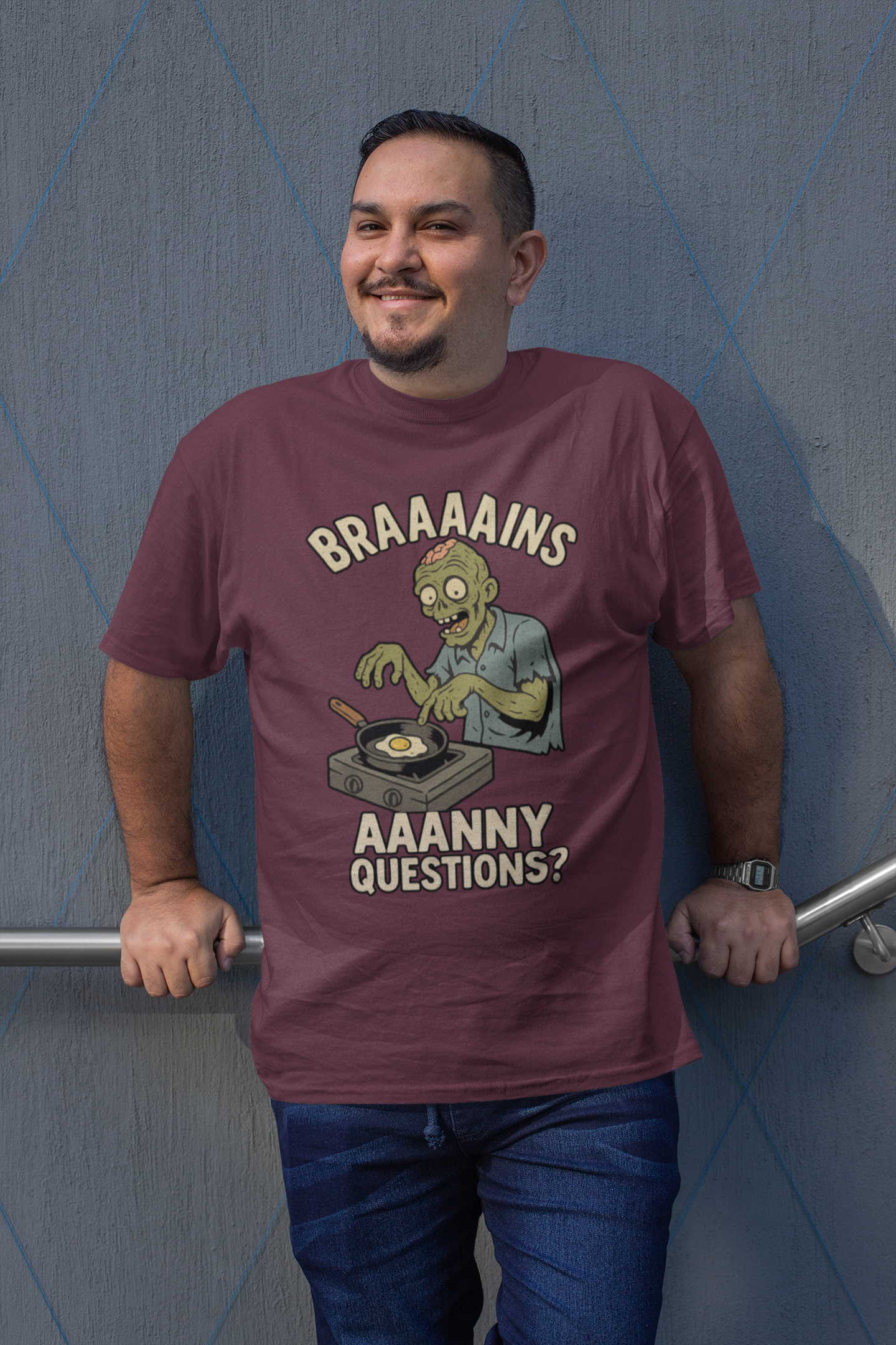 Zombie Brains on Drugs T-Shirt – Funny Halloween Cooking Tee