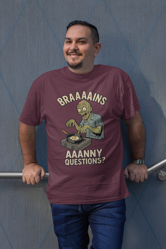 Zombie Brains on Drugs T-Shirt – Funny Halloween Cooking Tee