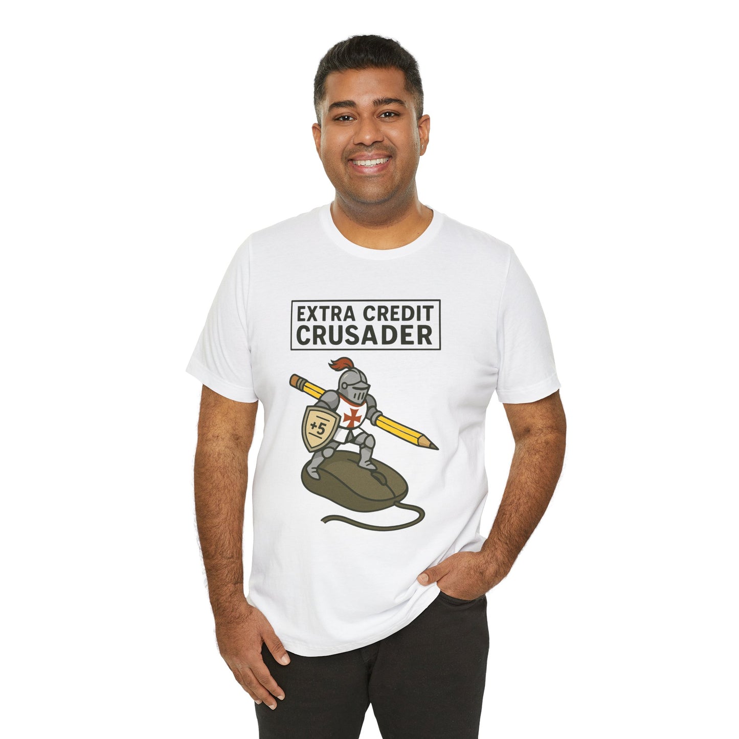 Extra Credit Crusader T-Shirt – Funny Back-to-School Teacher Tee
