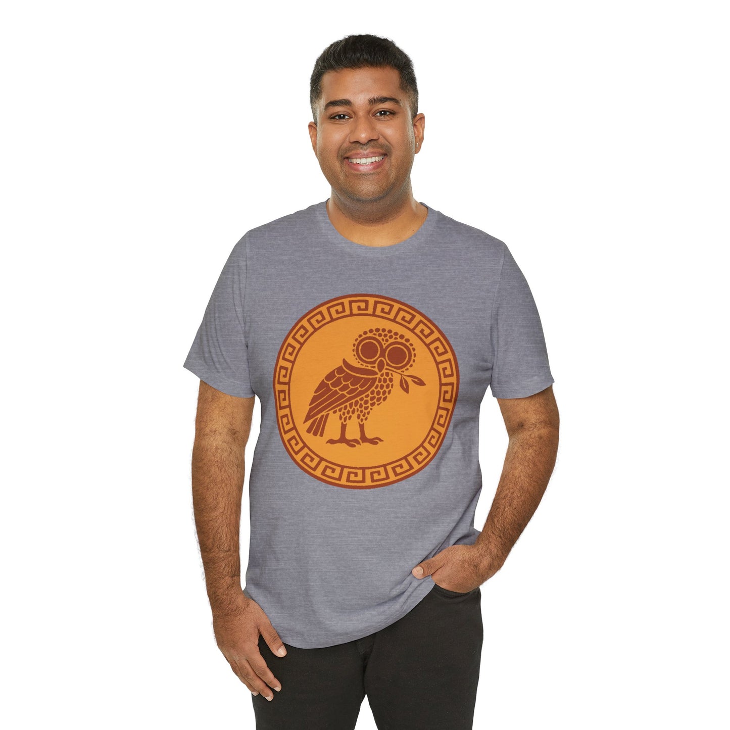 Athena’s Owl T-Shirt – Greek Mythology Bird Tee
