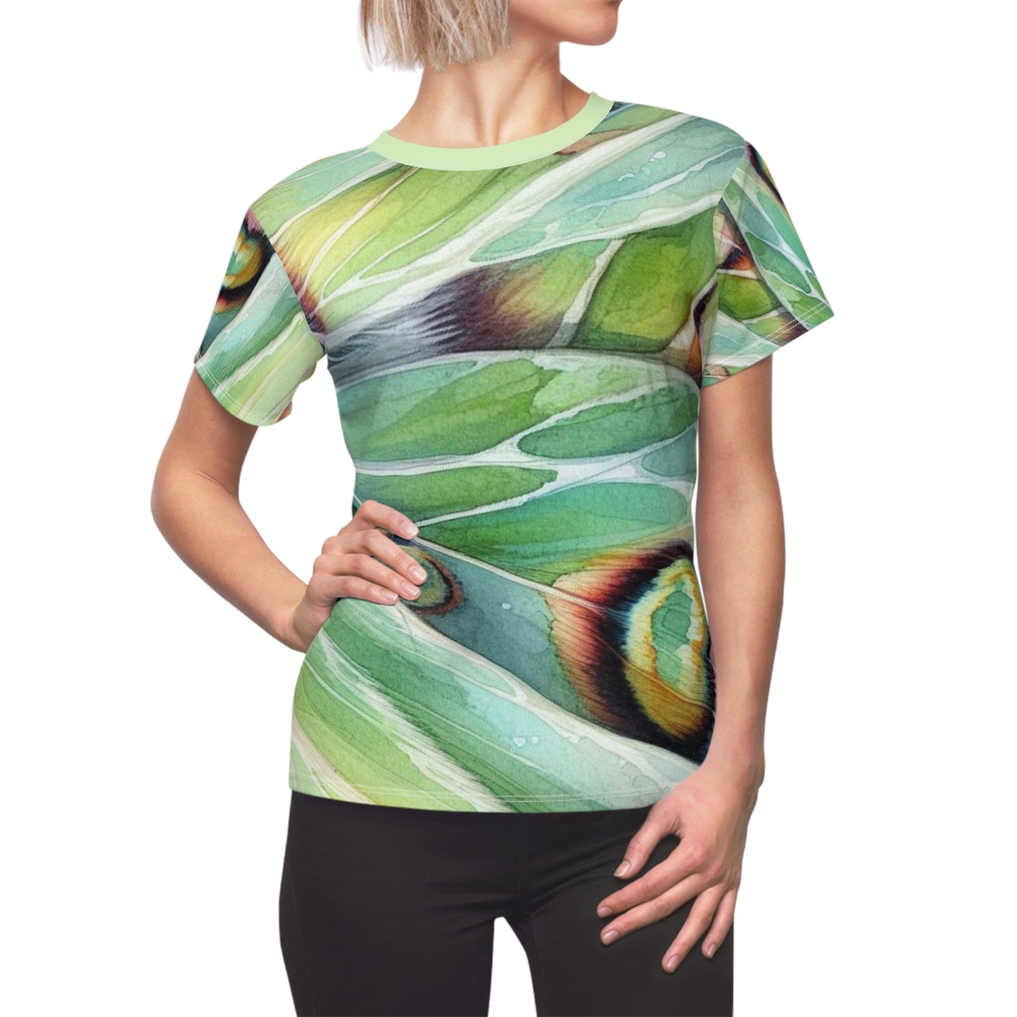 Luna Moth Wing T-Shirt – All-Over Print Nature-Inspired Tee