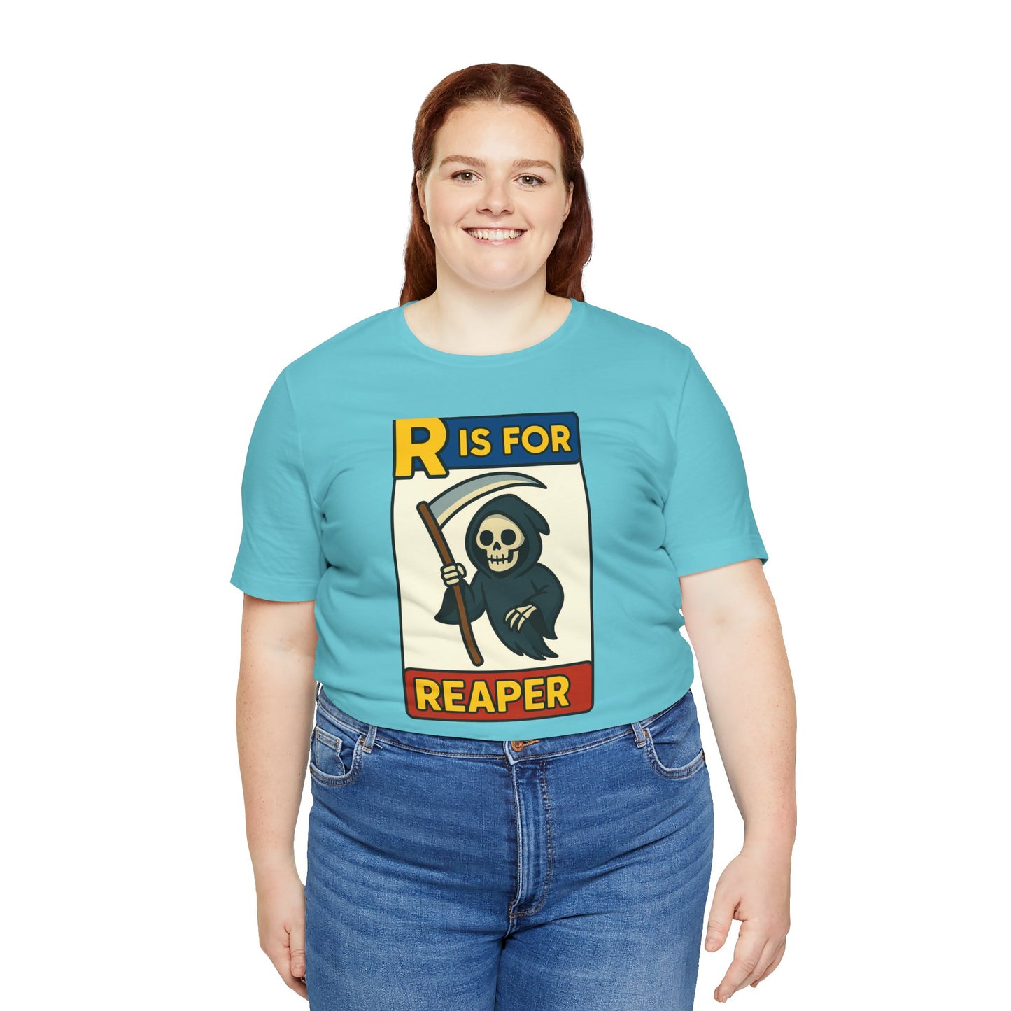 R Is for Reaper T-Shirt – Cute Grim Reaper Shirt from the Monster Alphabet Series