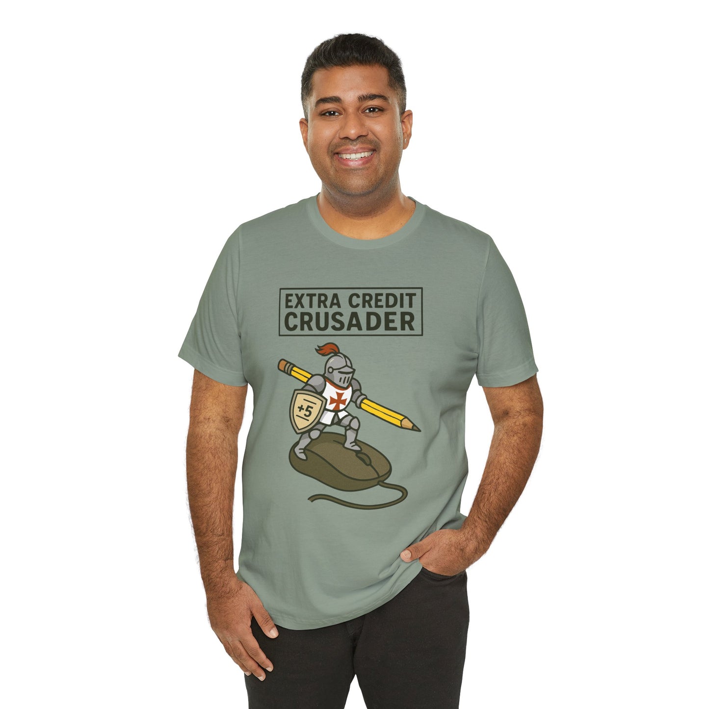 Extra Credit Crusader T-Shirt – Funny Back-to-School Teacher Tee