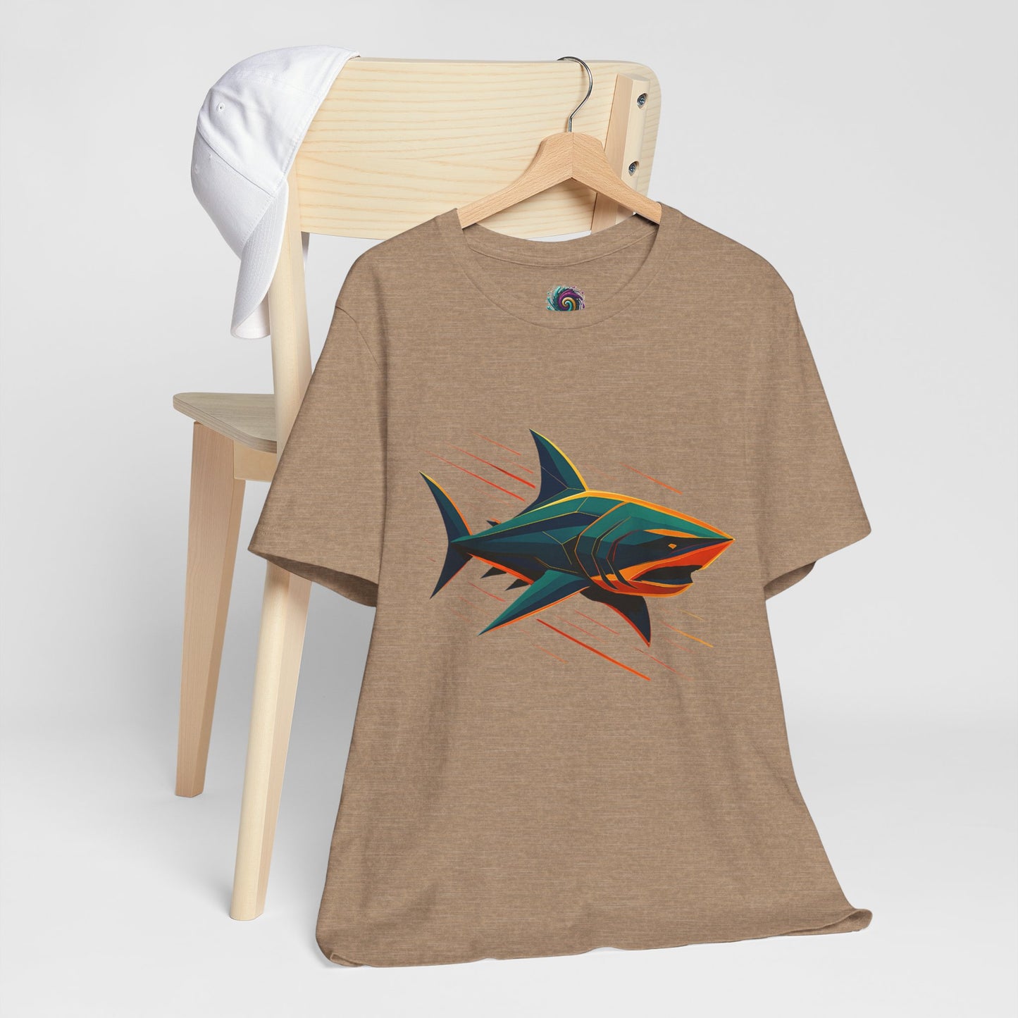 Electric Apex Shark T-Shirt – Bold Ocean Graphic Tee - WhimSpin - https://whimspin.com