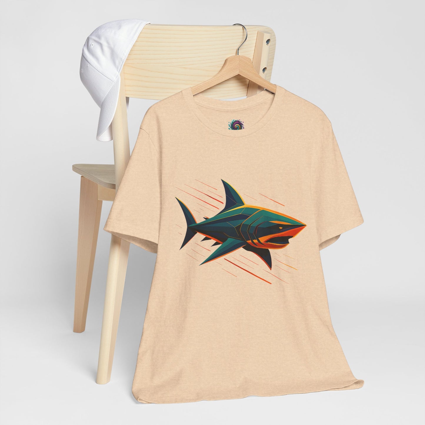 Electric Apex Shark T-Shirt – Bold Ocean Graphic Tee - WhimSpin - https://whimspin.com