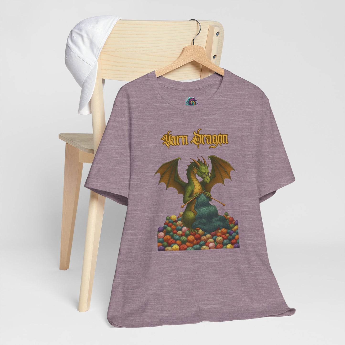 Yarn Dragon T-Shirt – Funny Knitting Dragon Shirt for Yarn Lovers