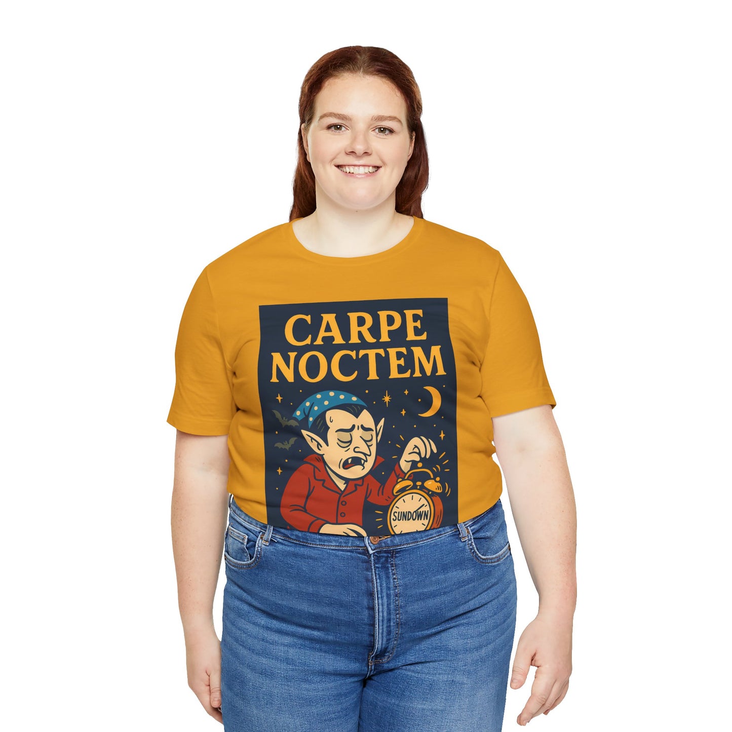 Carpe Noctem Vampire T-Shirt – Funny Halloween Tee for Night Owls