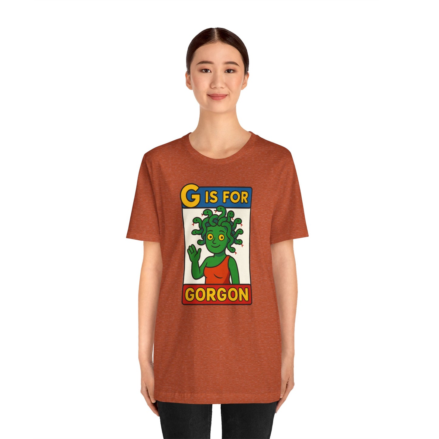 G Is for Gorgon T-Shirt – Funny Gorgon Legend Alphabet Tee