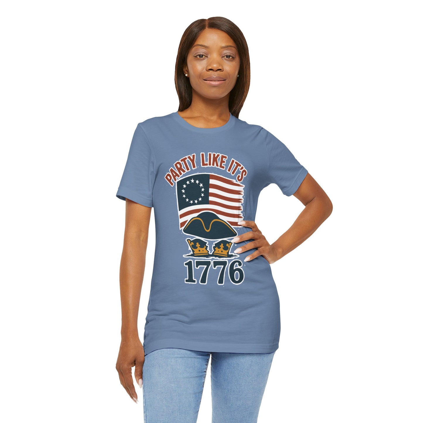 Party Like It’s 1776 T-Shirt – Revolutionary Spirit USA Tee - WhimSpin - https://whimspin.com