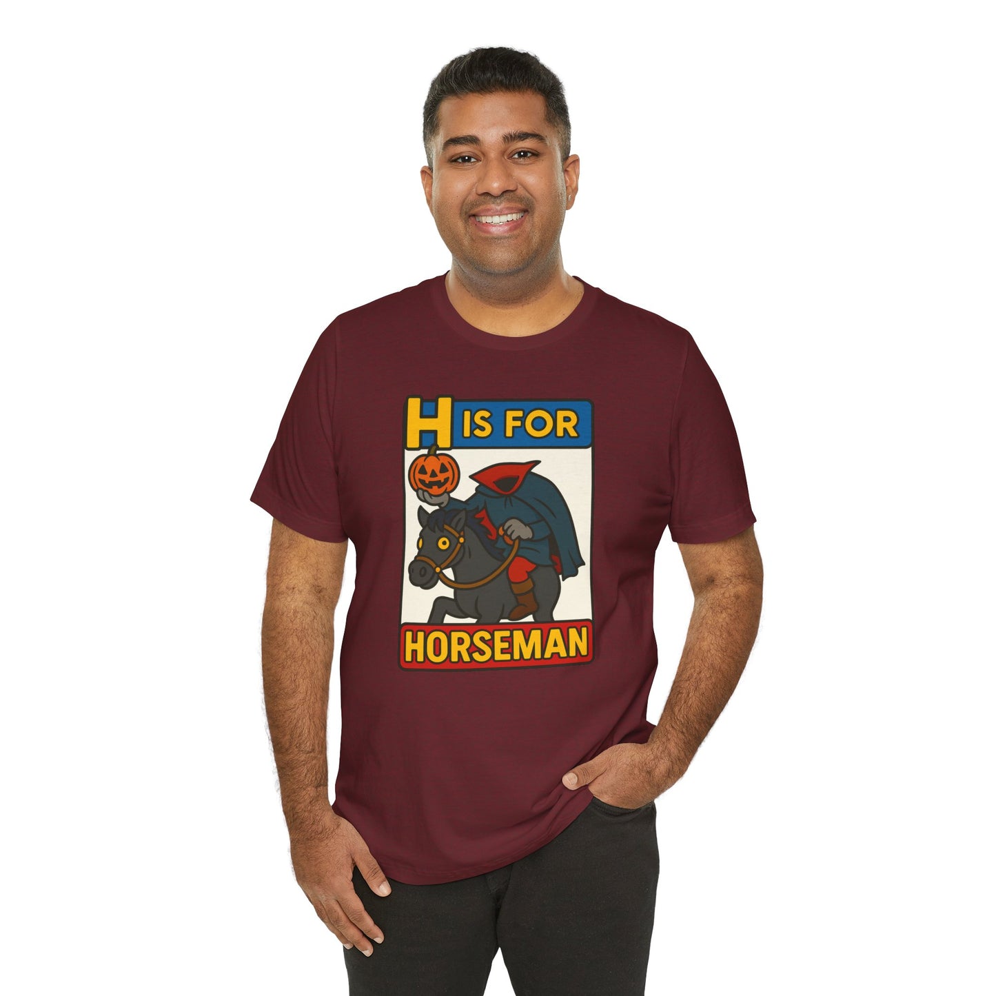 H Is for Horseman Shirt – Headless Horseman Halloween Tee