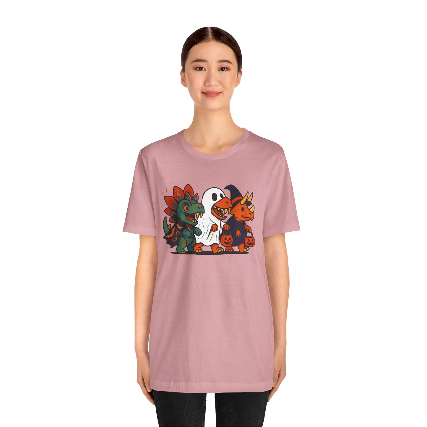 Halloween Dino Squad T-Shirt – Funny Trick-or-Treat Dinosaur Tee