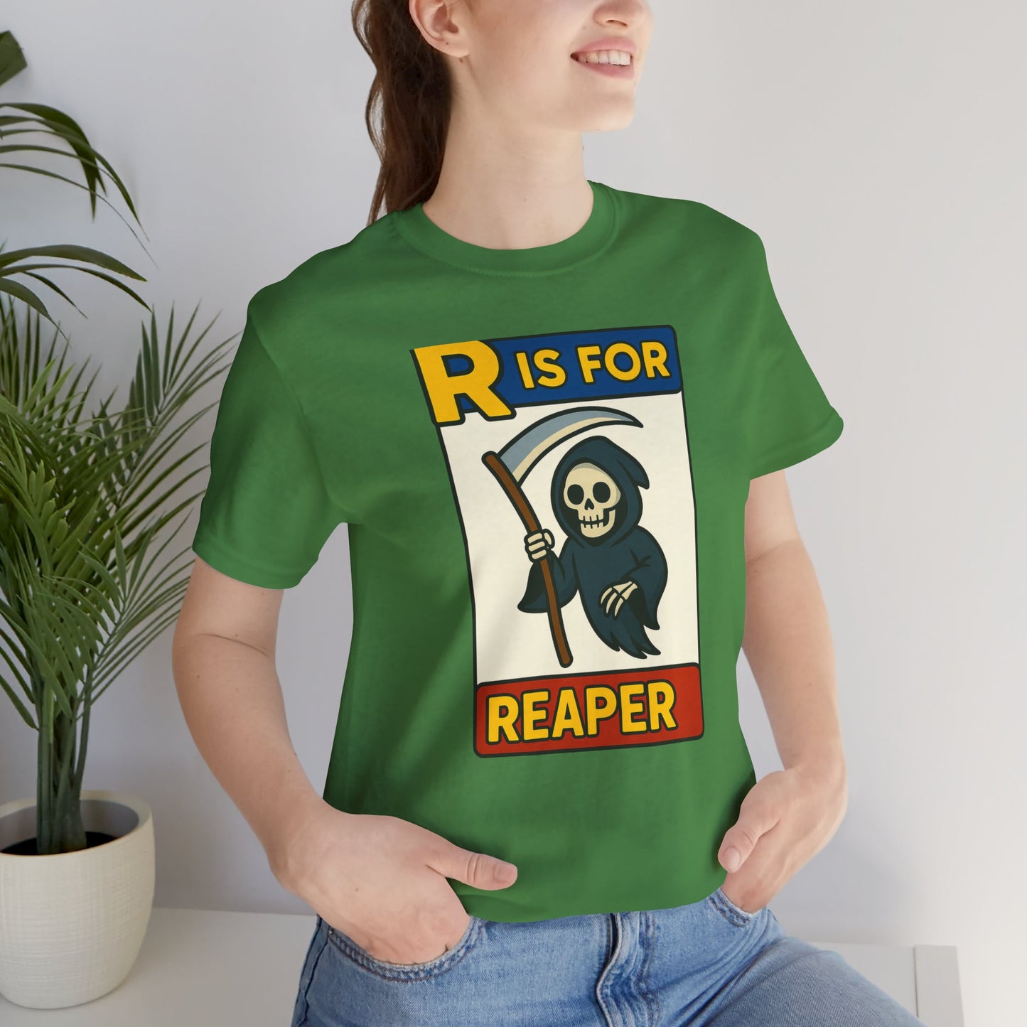 R Is for Reaper T-Shirt – Cute Grim Reaper Shirt from the Monster Alphabet Series