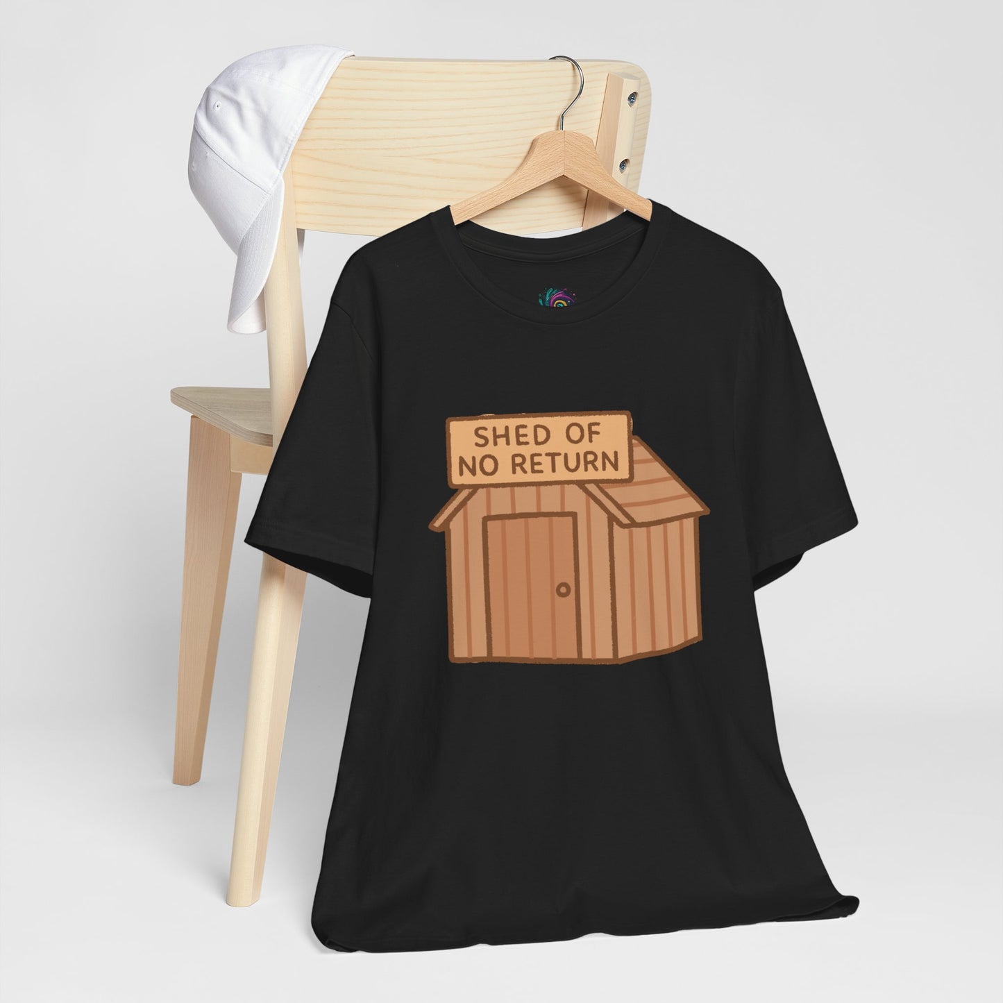 Shed of No Return T-Shirt – Meme & DIY Gardening Humor Tee