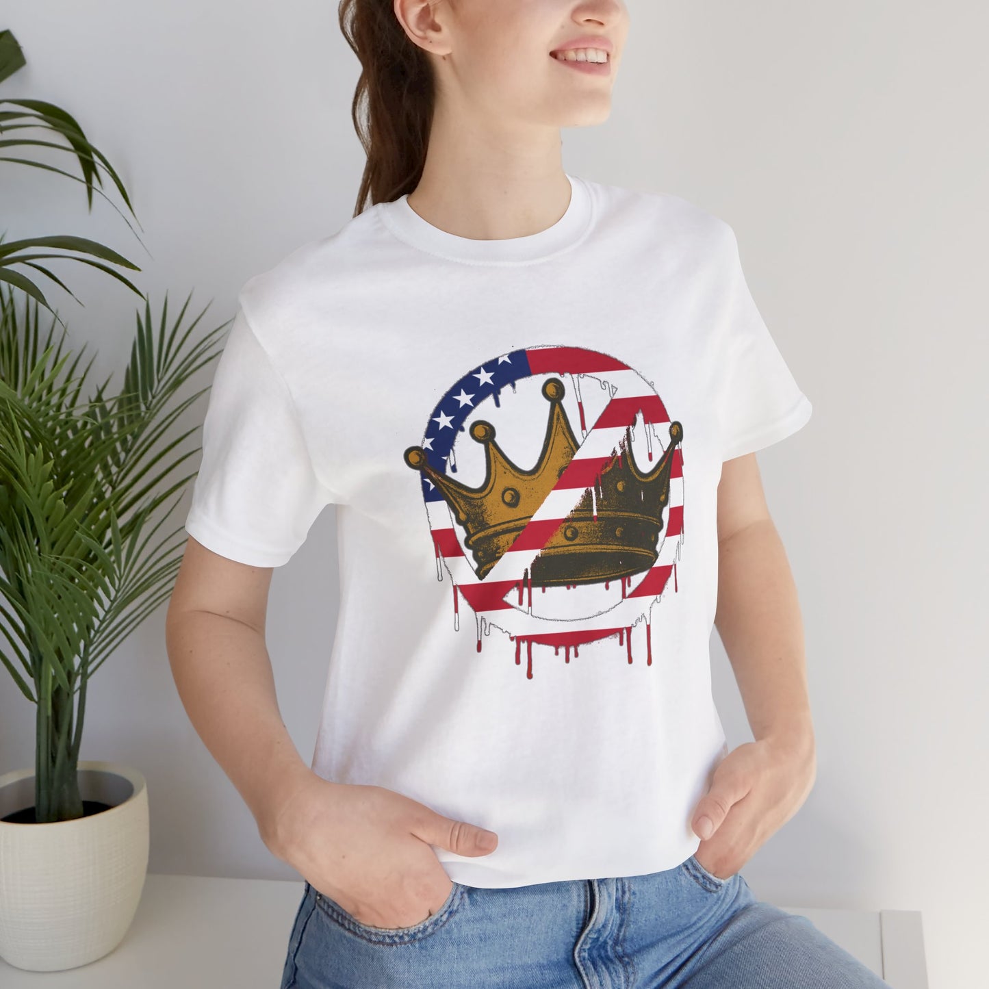 No Kings Protest T-Shirt – Anti-Authoritarian Democracy Graphic Tee