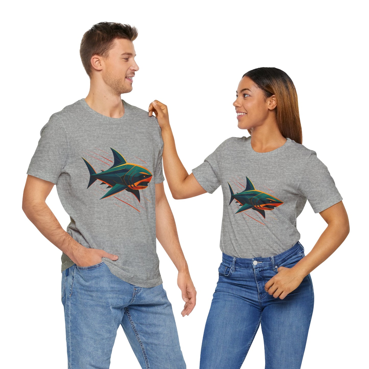 Electric Apex Shark T-Shirt – Bold Ocean Graphic Tee - WhimSpin - https://whimspin.com