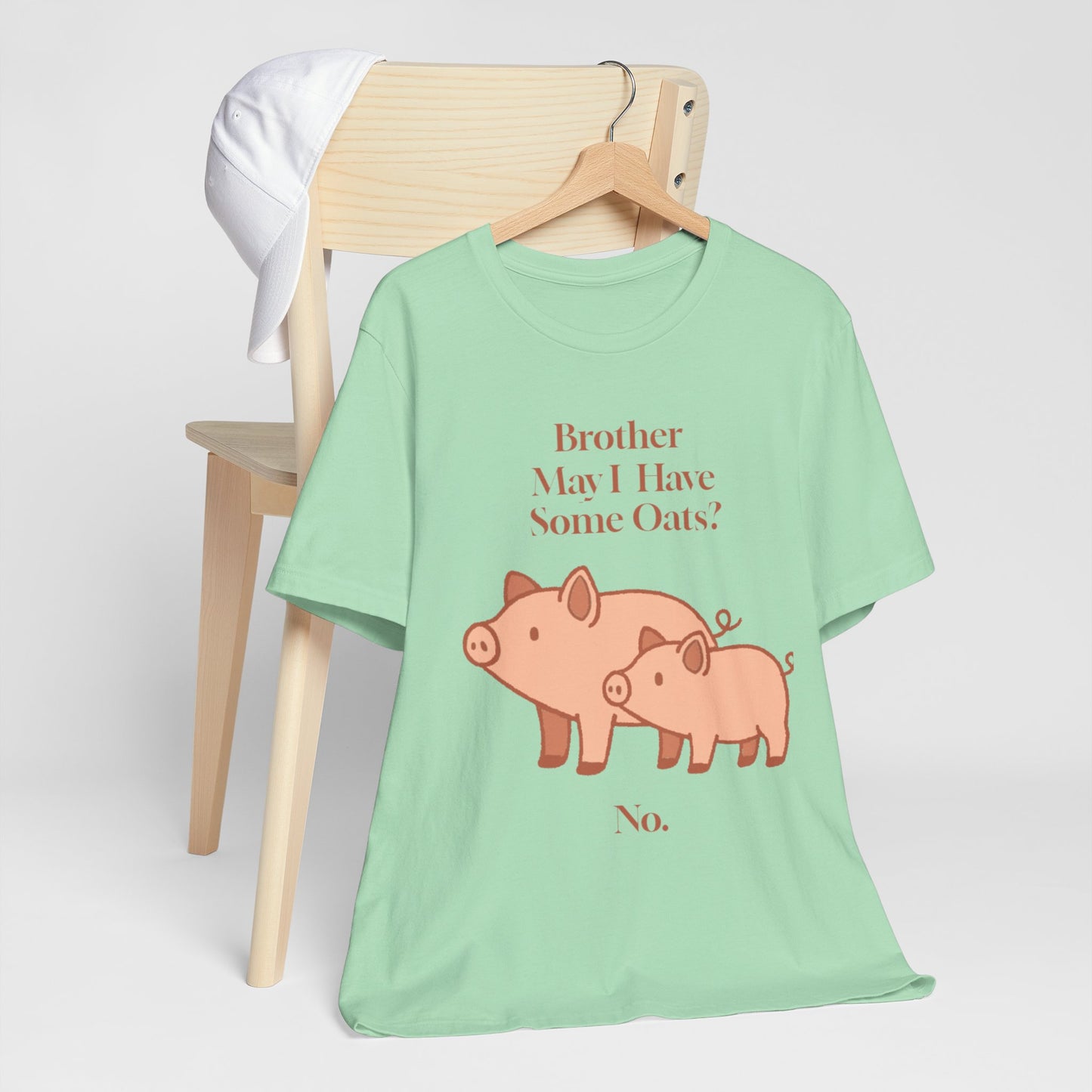 Brother May I Have Some Oats T-Shirt – Funny Viral Pig Meme Tee