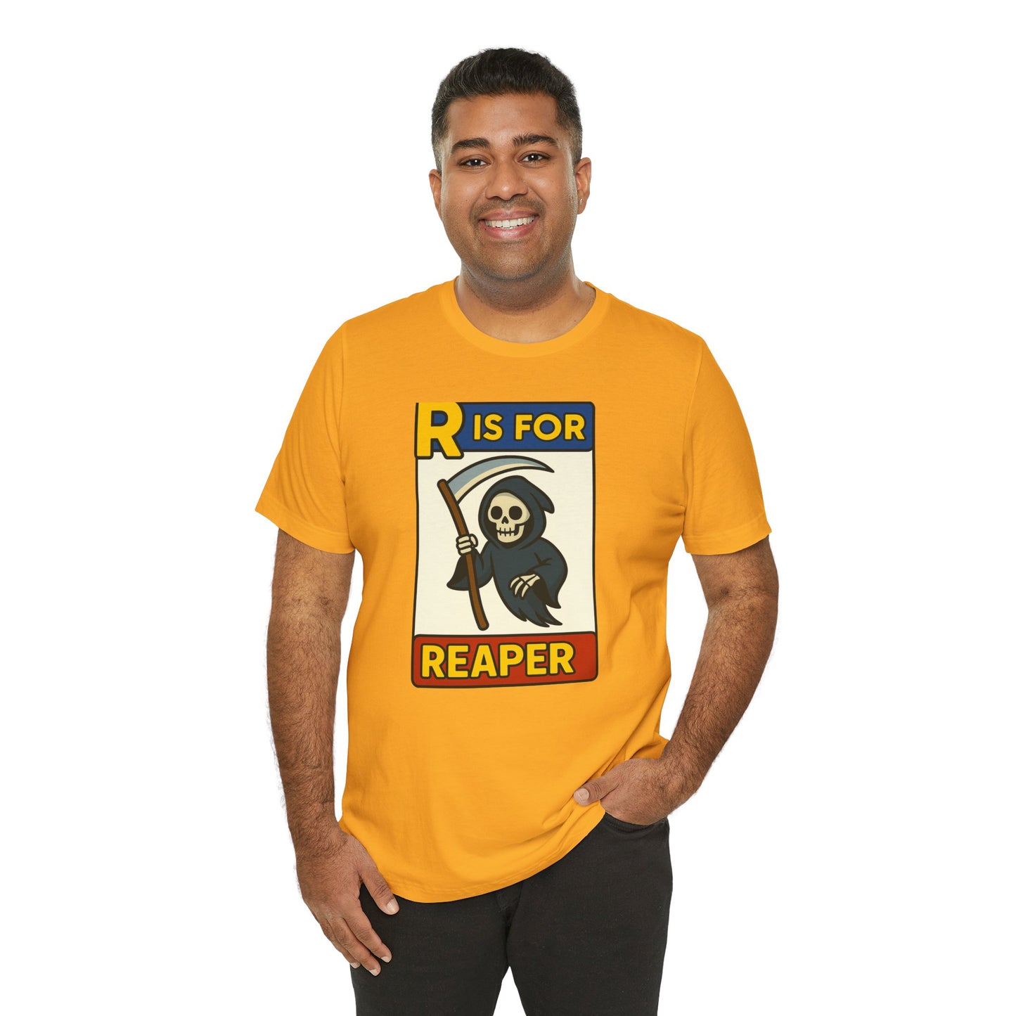 R Is for Reaper T-Shirt – Cute Grim Reaper Shirt from the Monster Alphabet Series