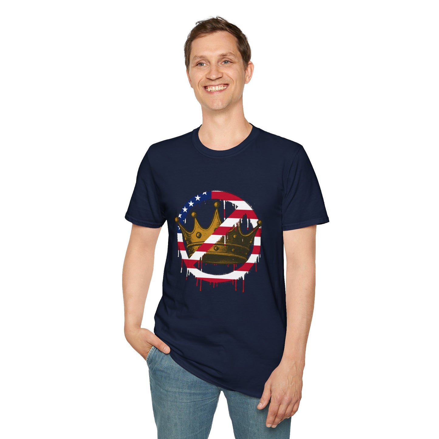 No Kings Protest T-Shirt – Anti-Authoritarian Democracy Graphic Tee