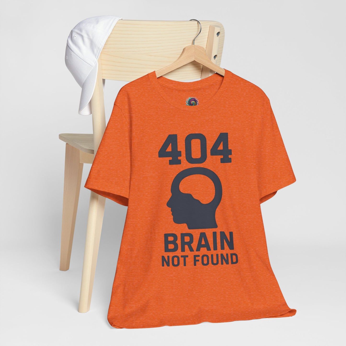 404 Brain Not Found T-Shirt – Techie Humor for Nerds & Geeks