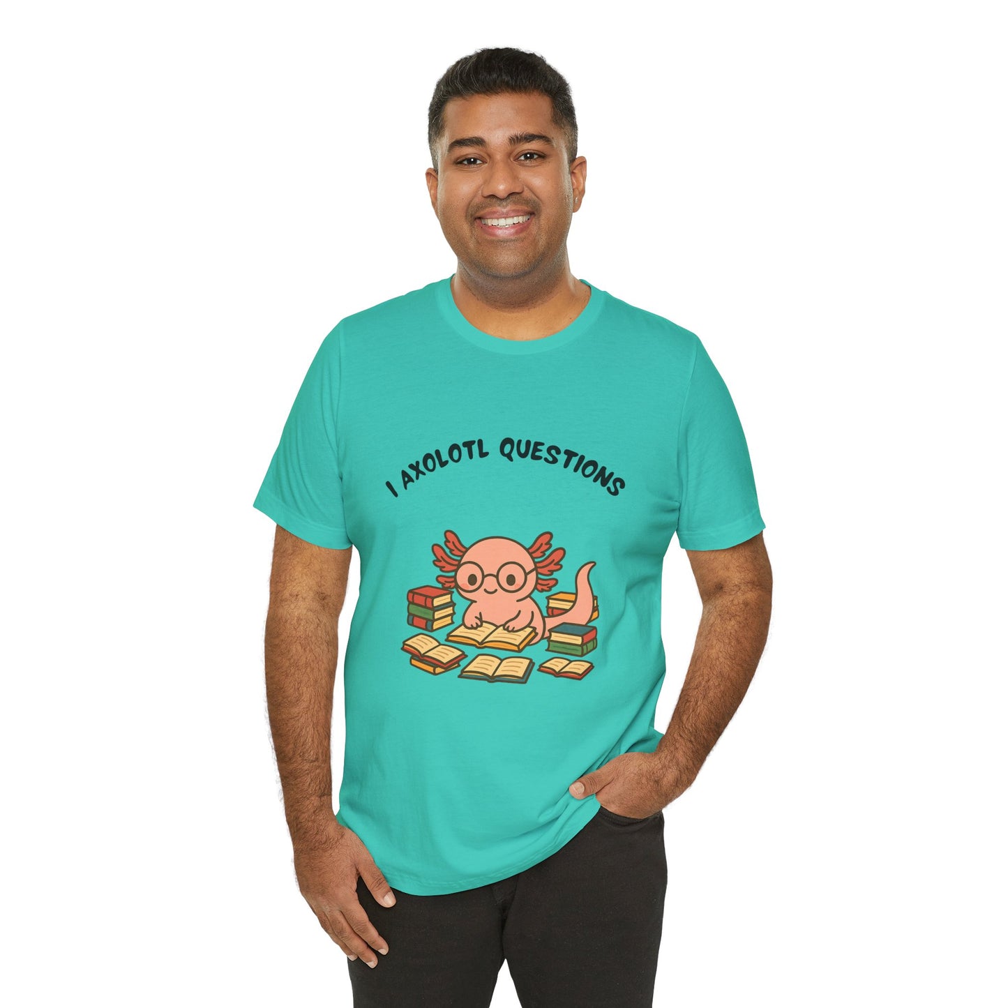 I Axolotl Questions T-Shirt – Funny Curious Axolotl Tee for Book Lovers