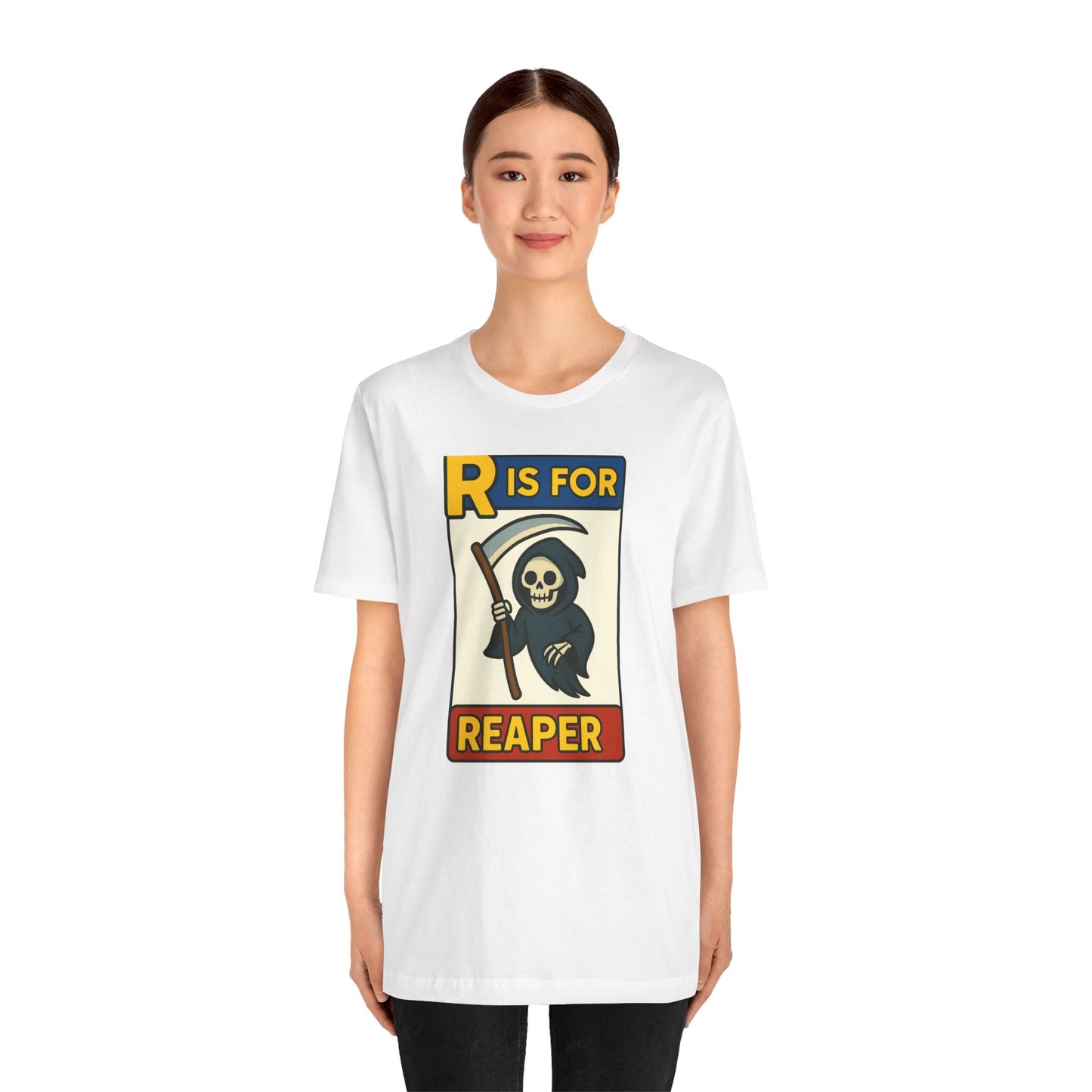 R Is for Reaper T-Shirt – Cute Grim Reaper Shirt from the Monster Alphabet Series