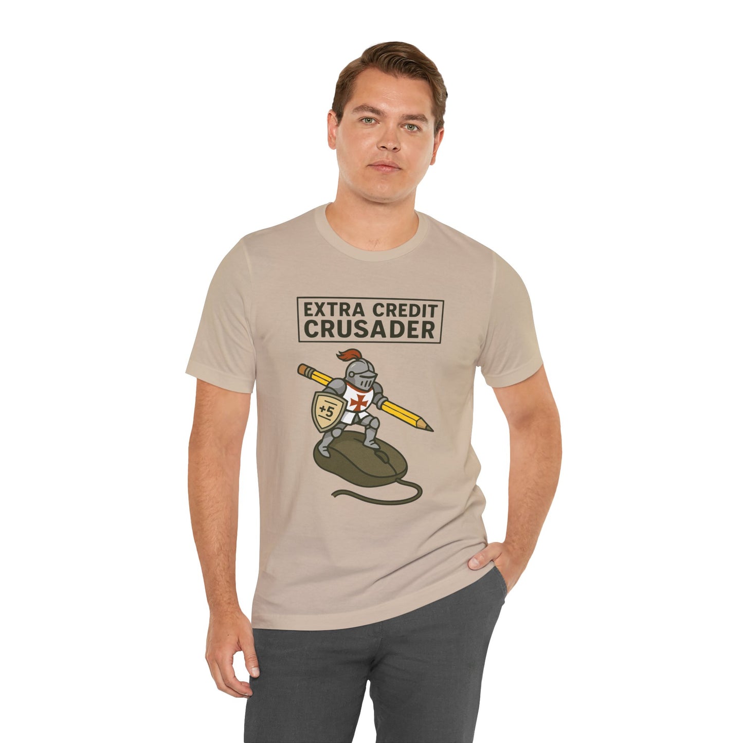 Extra Credit Crusader T-Shirt – Funny Back-to-School Teacher Tee