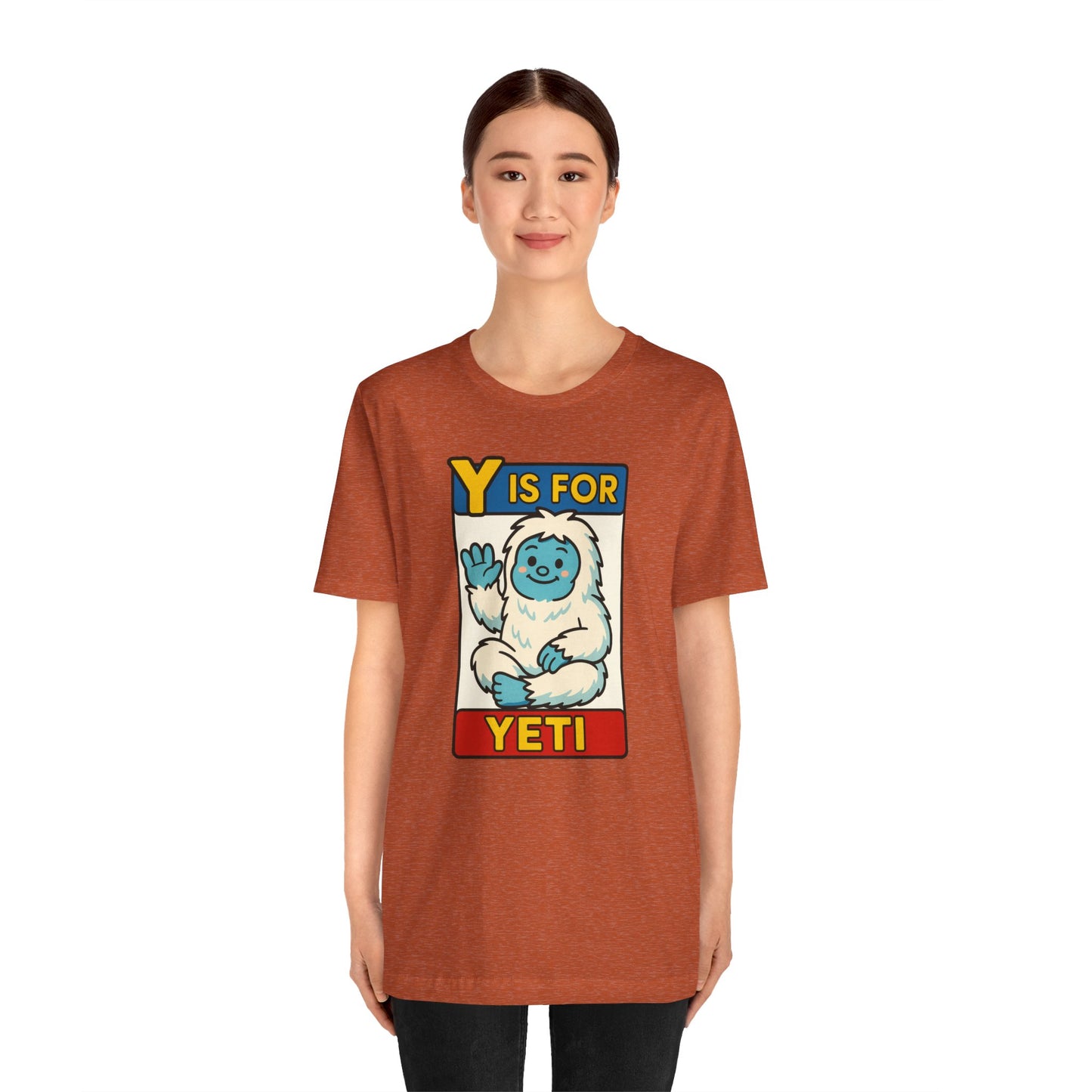 Y Is for Yeti T-Shirt – Cute Winter Monster Tee from the Monster Alphabet Series