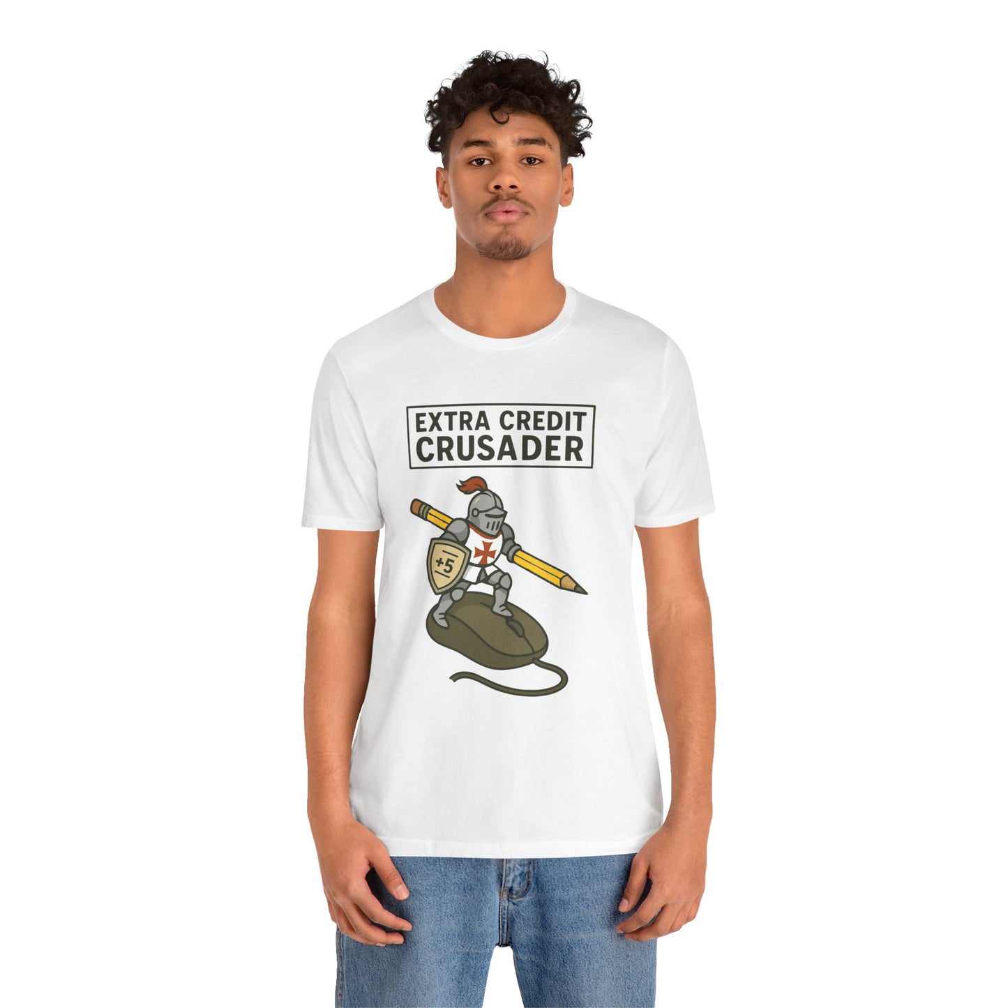Extra Credit Crusader T-Shirt – Funny Back-to-School Teacher Tee