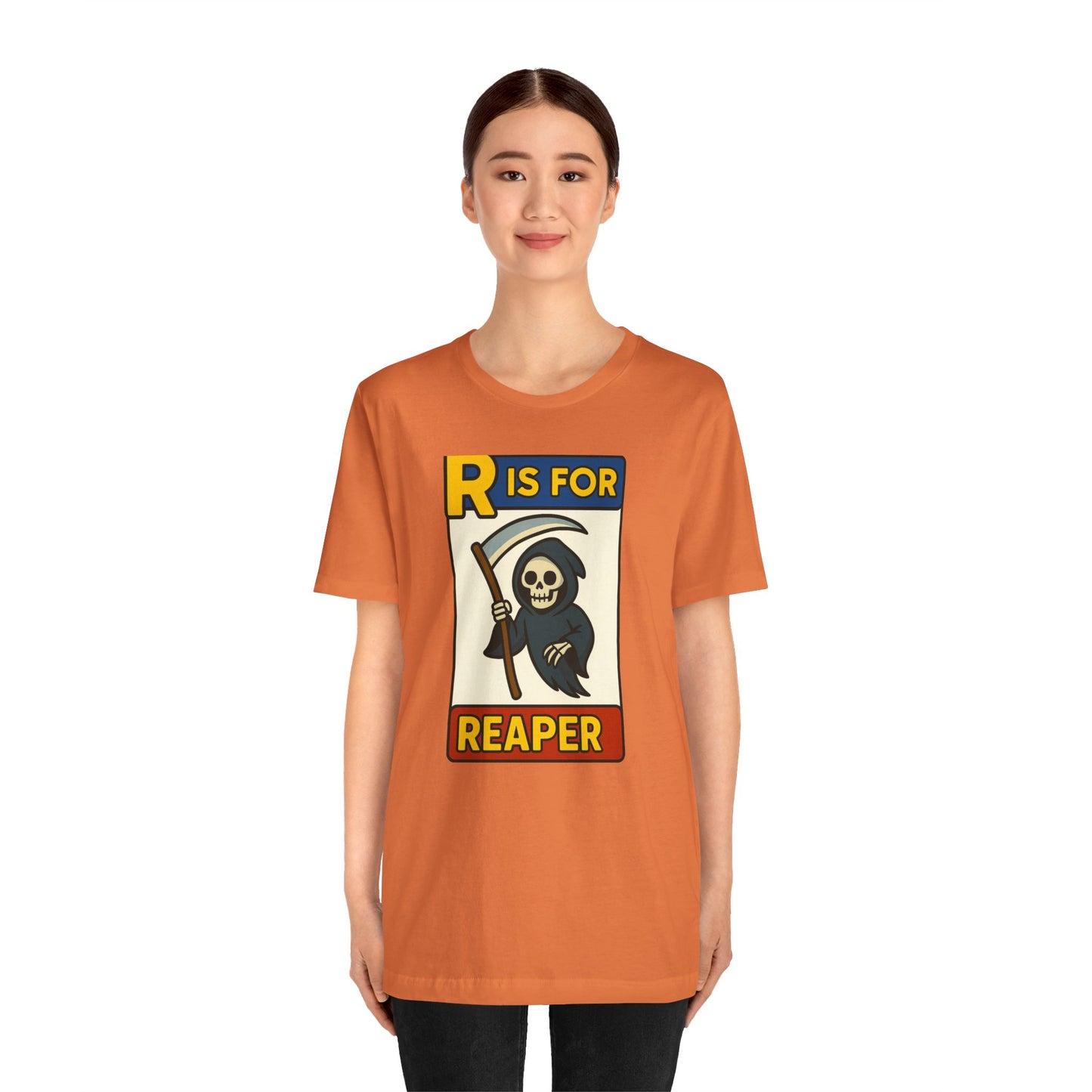 R Is for Reaper T-Shirt – Cute Grim Reaper Shirt from the Monster Alphabet Series