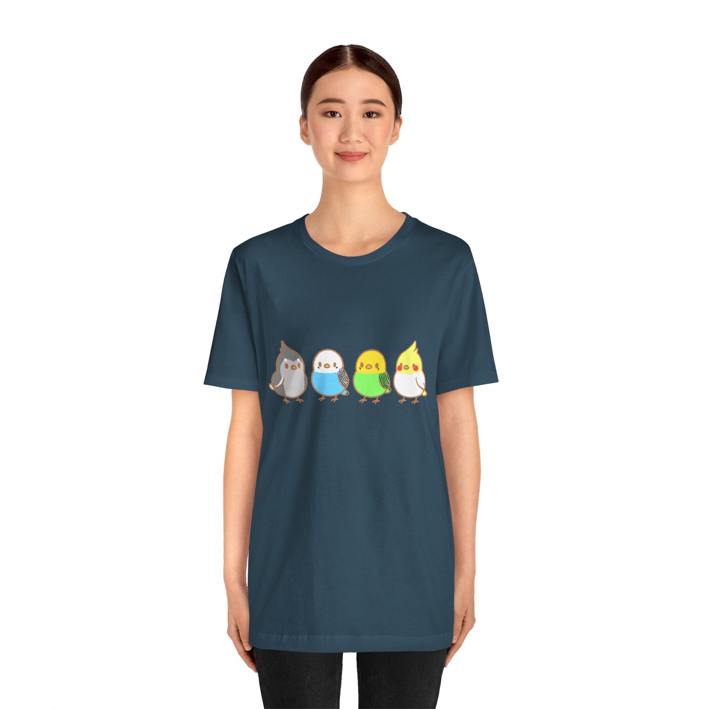 Chirpy Flock Bird T-Shirt – Cute Tee for Animal Lovers - WhimSpin - https://whimspin.com