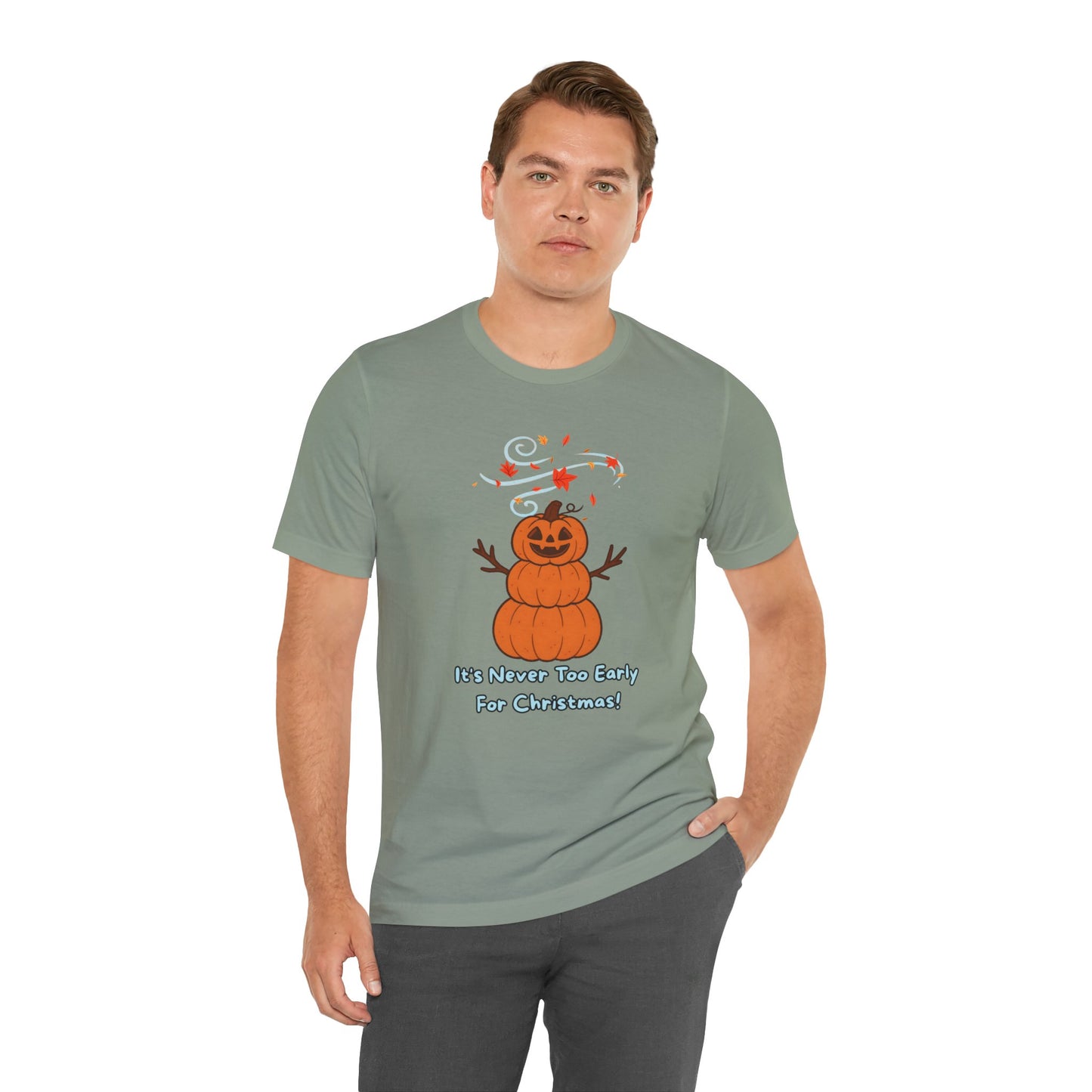 Pumpkin Snowman Shirt – Funny Halloween Christmas Mashup Tee