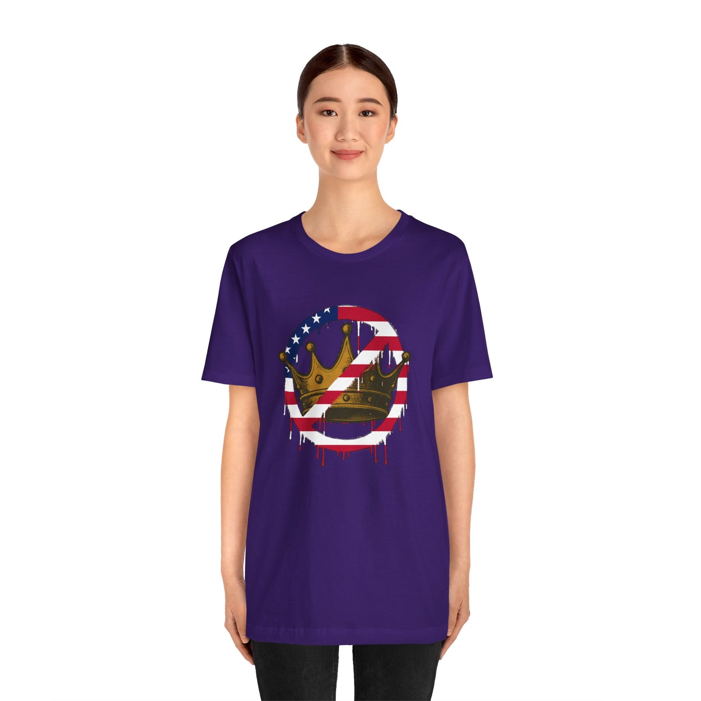 No Kings Protest T-Shirt – Anti-Authoritarian Democracy Graphic Tee