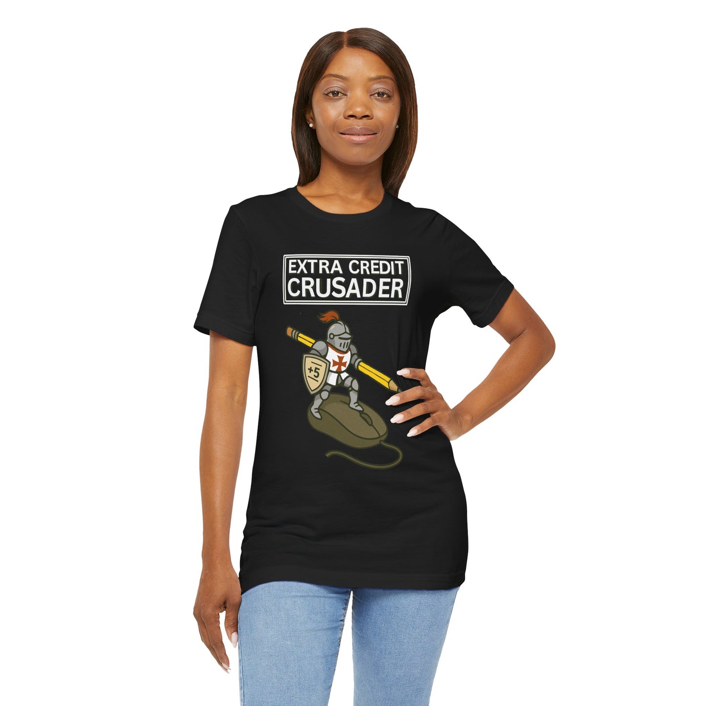Extra Credit Crusader T-Shirt – Funny Back-to-School Teacher Tee