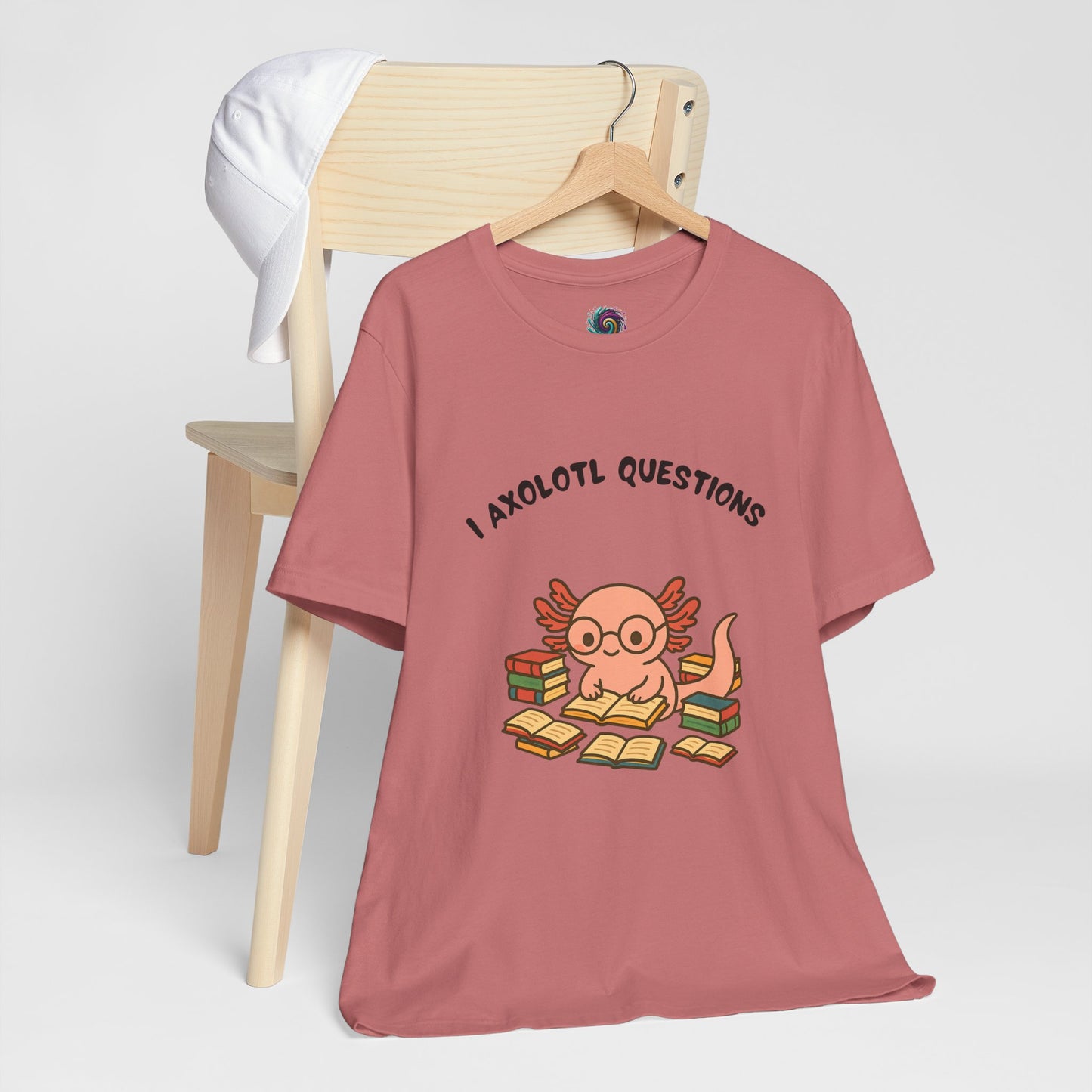 I Axolotl Questions T-Shirt – Funny Curious Axolotl Tee for Book Lovers