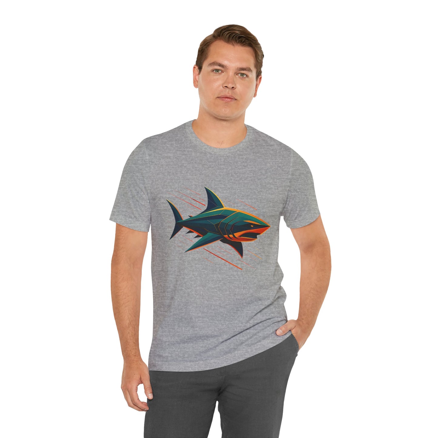 Electric Apex Shark T-Shirt – Bold Ocean Graphic Tee - WhimSpin - https://whimspin.com
