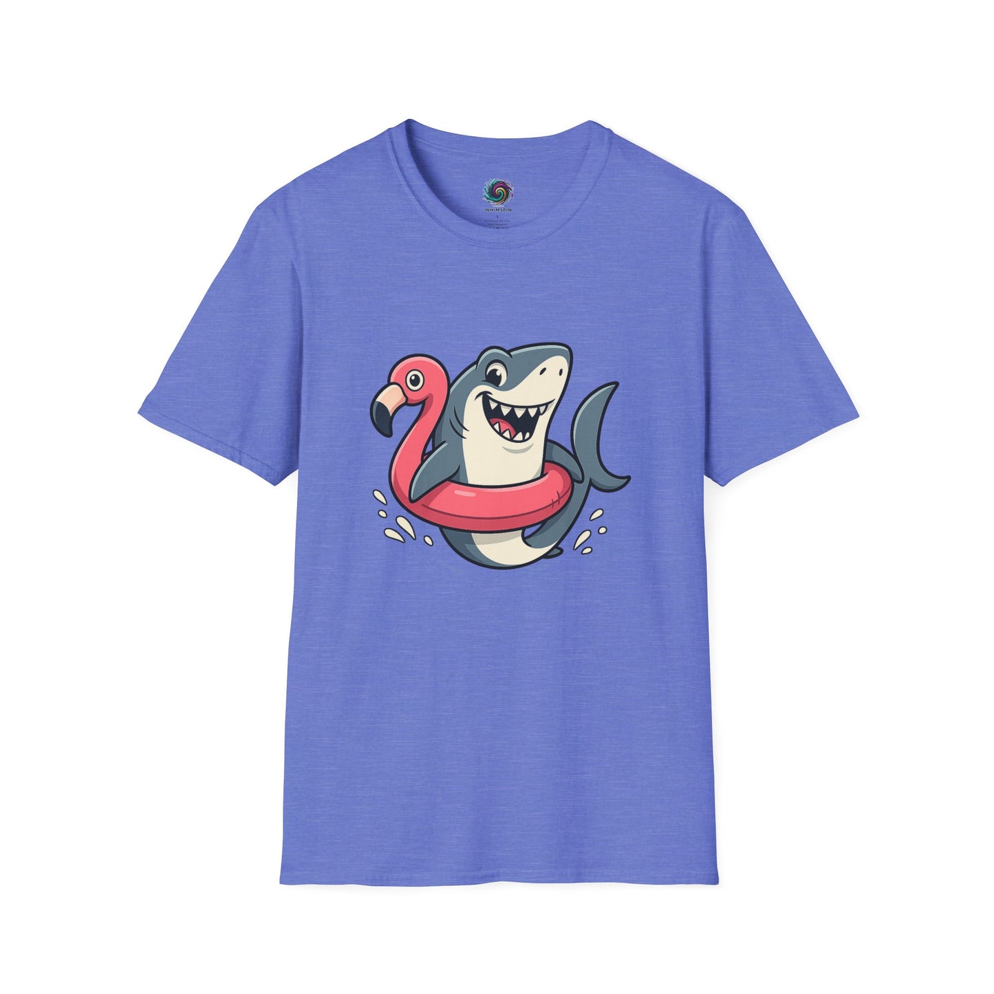 Shark & Flamingo Floatie T-Shirt – Funny Beach & Pool Day Tee