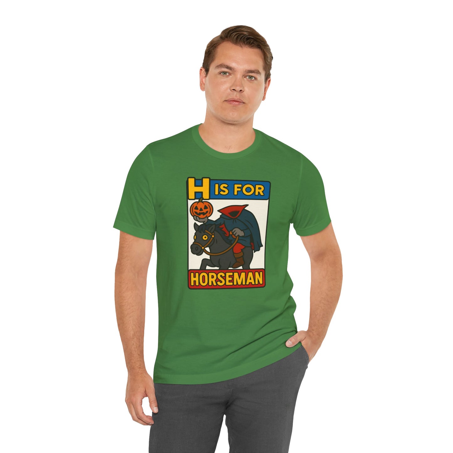 H Is for Horseman Shirt – Headless Horseman Halloween Tee