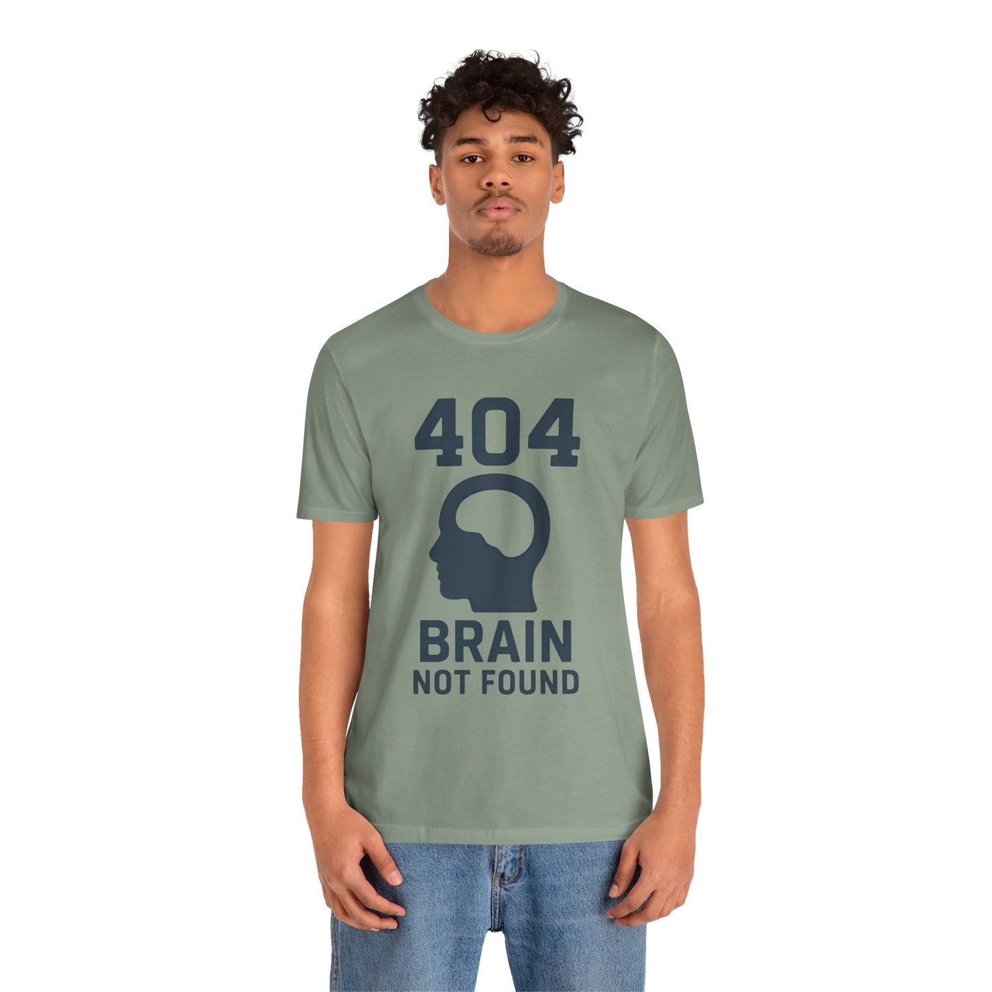 404 Brain Not Found T-Shirt – Techie Humor for Nerds & Geeks
