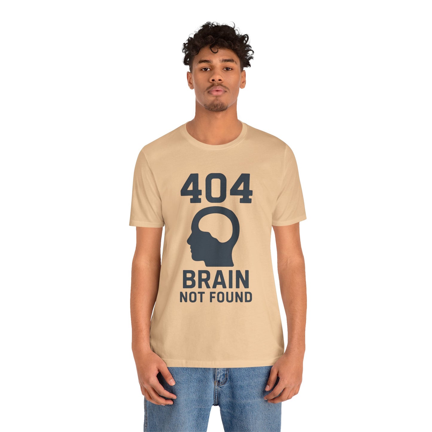 404 Brain Not Found T-Shirt – Techie Humor for Nerds & Geeks