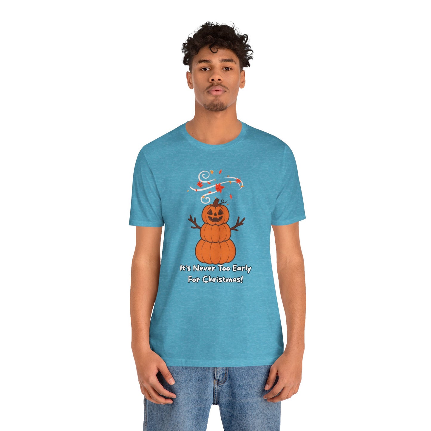 Pumpkin Snowman Shirt – Funny Halloween Christmas Mashup Tee