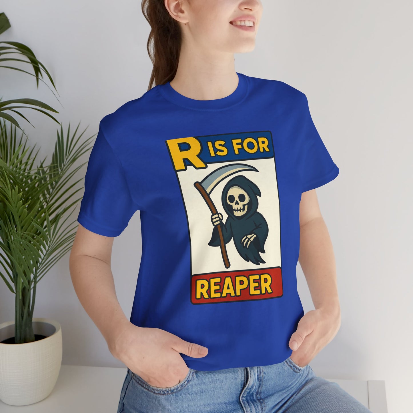 R Is for Reaper T-Shirt – Cute Grim Reaper Shirt from the Monster Alphabet Series