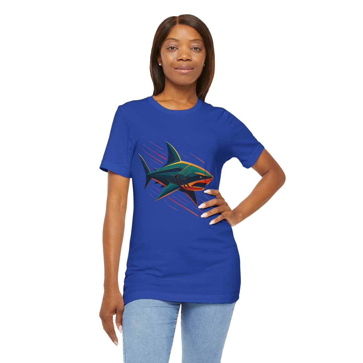 Electric Apex Shark T-Shirt – Bold Ocean Graphic Tee - WhimSpin - https://whimspin.com