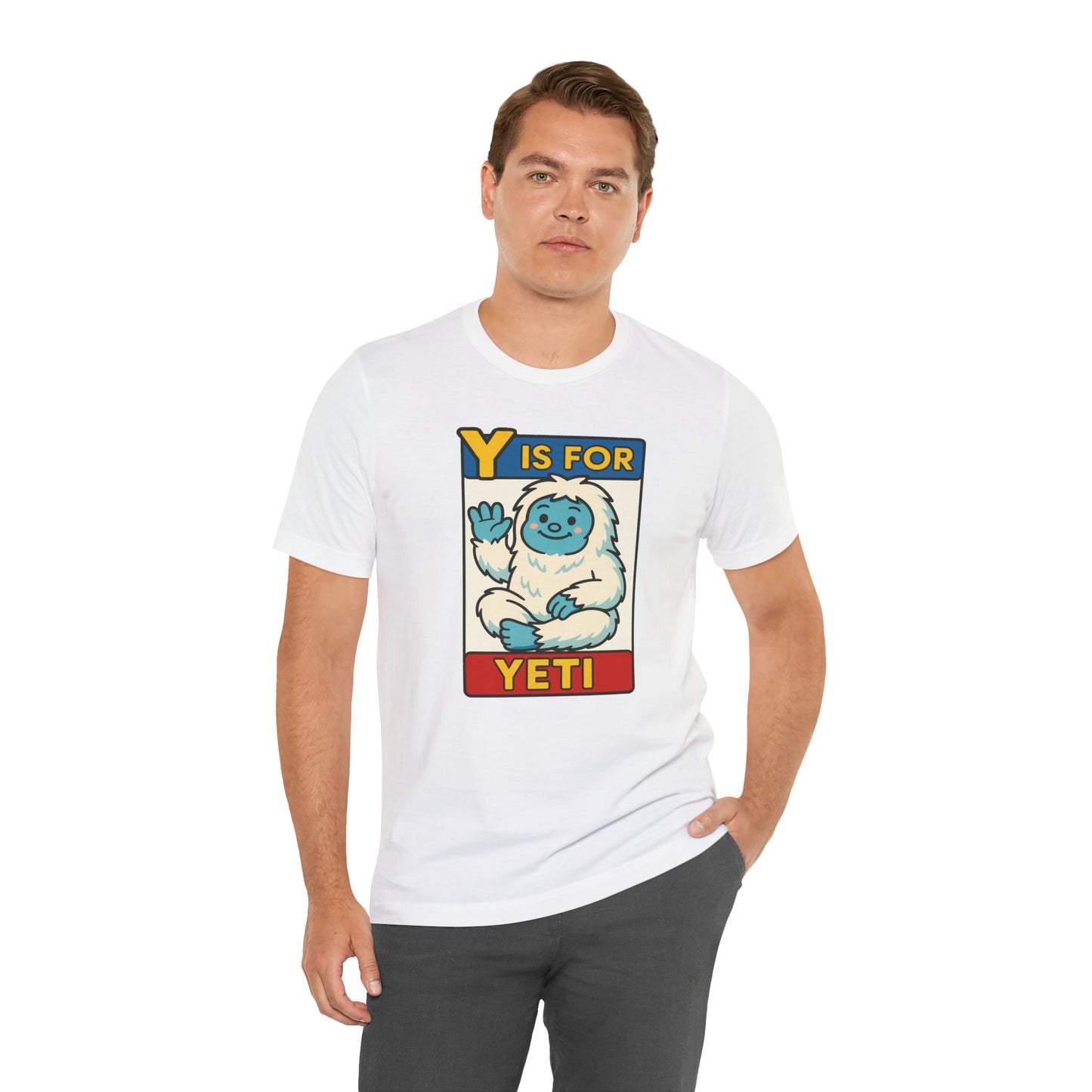 Y Is for Yeti T-Shirt – Cute Winter Monster Tee from the Monster Alphabet Series